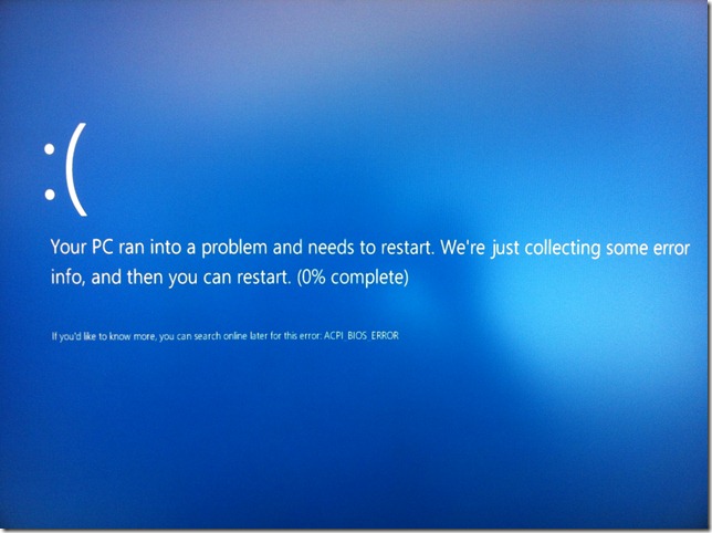ACPI_BIOS_ERROR