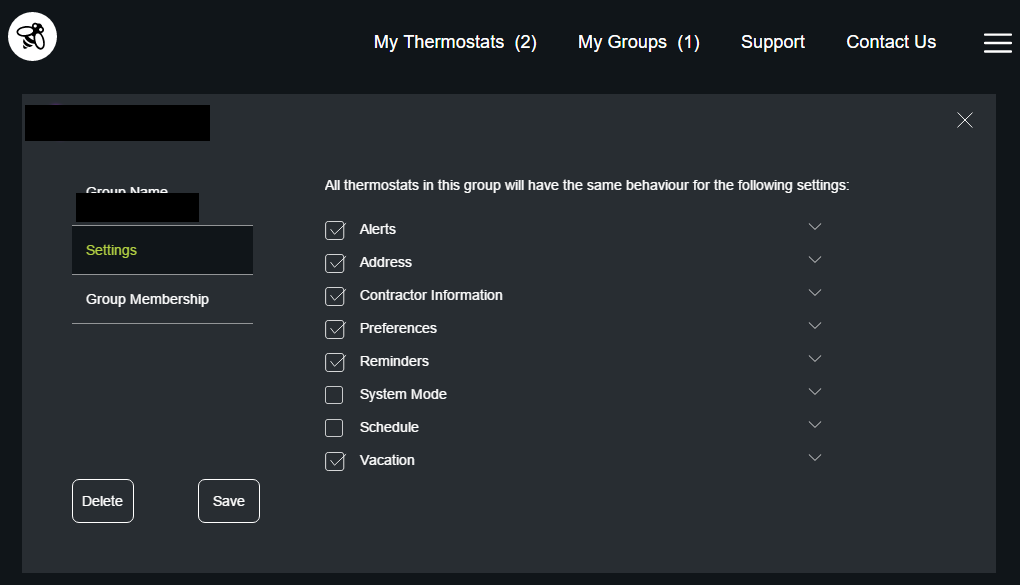 Group Config