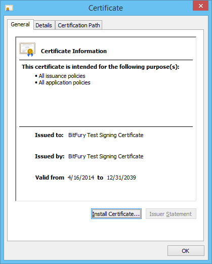 Self Signed Certificate